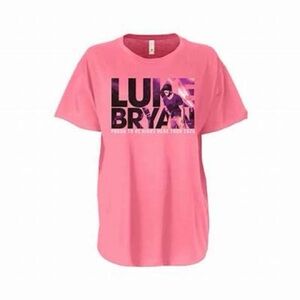 LUKE BRYAN Pink Unisex "Proud to Be Right Here" TOUR 2021 Concert T-Shirt Sz Med